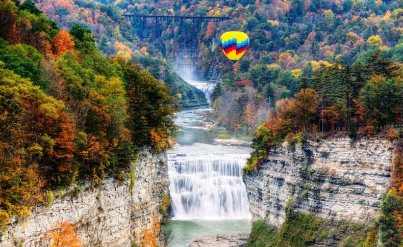 Letchworth State Park, Νέα Υόρκη, ΗΠΑ: Θαυμάζοντας την απαράμιλλη φυσική ομορφιά από ένα αερόστατο