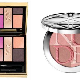 Σκιές ματιών Pivoine Crush Palette, YSL // Diorskin Nude Shimmer No001 Pink, Dior