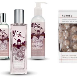 Άνθη λευκής γαρδένιας για τα Εau de Toilette, Fragrance Mist, Shower Gel και Body Lotion, English Dawn White Gardenia, Body Shop // Απολεπιστικό σαπούνι για μασάζ κατά της κυτταρίτιδας με κόκκους φυκιών και καφείνη, Κorres