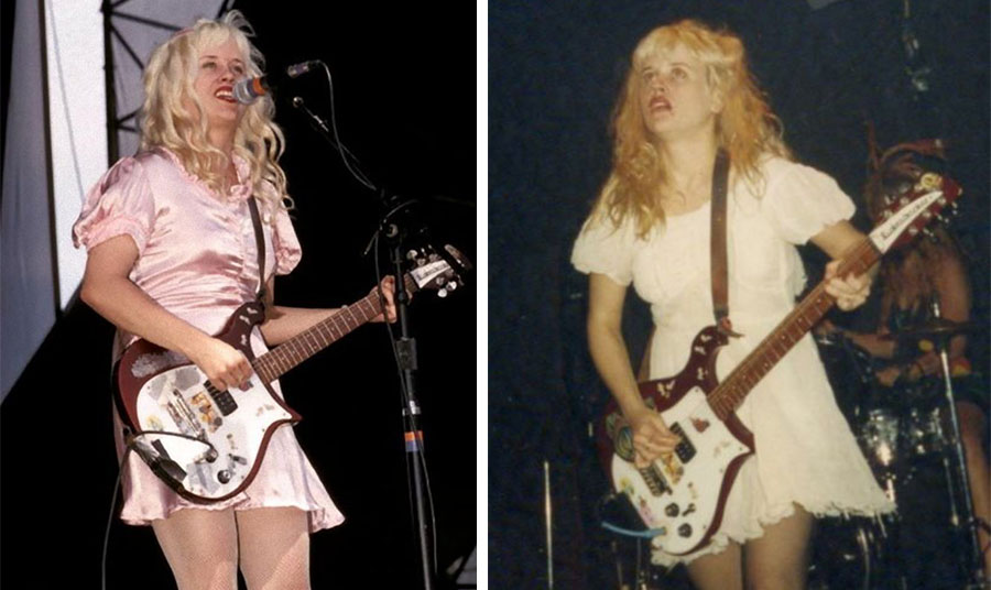 Η Kat Bjelland ντυμένη η ίδια σαν κοριτσάκι-κουκλίτσα ούρλιαζε πανκ ροκ στη σκηνή