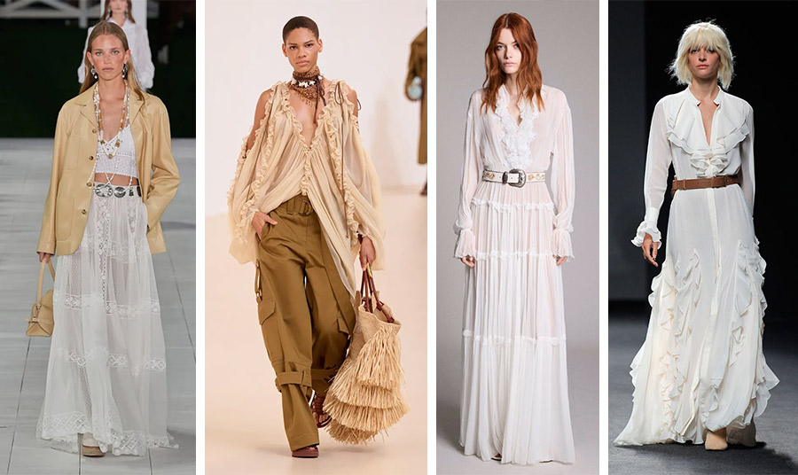 Aπό τις συλλογές άνοιξη-καλοκαίρι 2025: RALPH LAUREN // ZIMMERMANN // PROENZA SCHOULER // TERESA HELBING