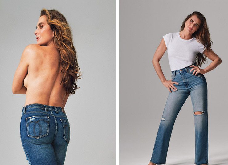 Η Brooke Shields φωτογραφίζεται τόπλες στέλνοντας μήνυμα για ένα σώμα χωρίς ρετούς