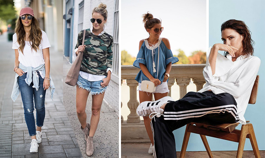 Πολύ κοντά με το street casual, το sporty casual διαφέρει μόνο στην κυριαρχία του τζιν και στο athleisure look. Τζιν παντελόνια και πουκάμισα, sneakers, πλεκτά, καπέλα ή κασκέτα και αθλητικές φόρμες αποτελούν το νεανικό αυτό είδος ντυσίματος