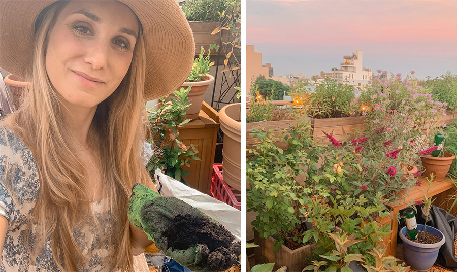 Η Liana Blomquist, ιδρύτρια της Brooklyn Rooftop Botanicals, την πρώτη «φάρμα» στην οποία καλλιεργούνται φυτά και βότανα για καλλυντικά στην ταράτσα ενός κτιρίου στη Νέα Υόρκη