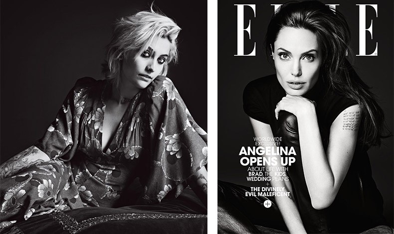 H Paris Jackson ποζάρει για τον Hedi Slimane στην Teen Vogue // Η Angelina Jolie φωτογραφημένη από τον Hedi Slimane για το αμερικανικό Elle