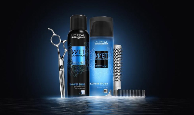 Για να επιτύχουμε ένα wet look, διαλέγουμε το gel Extreme Splash της σειράς Tecni.ART για λάμψη που δεν περνά απαρατήρητη!