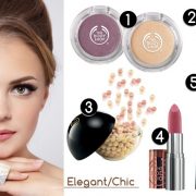 1. Colour Crush Eye Shadow 315 Mon Cherry & Colour Crush Eye Shadow 105 Oh Honey (9,50€) // 2. Shimmer Waves 01 Bronze (20,00€) // 3. Shimmer Bauble (15,50€) // 4. Colour Crush Lipstick 330 Spice Things Up (11,50€) // 5. Liquid Eye liner 01 black (10,50€) // 6. All-in-One BB Cream 01 (14,00€) [όλα τα προϊόντα είναι της The Body Shop]