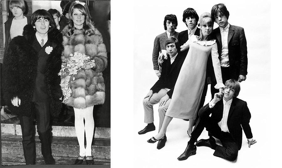 Όταν ο George Harrison παντρεύτηκε την Pattie Boyd, τόσο η νύφη όσο και ο γαμπρός φορούσαν Mary Quant // Κρεπ φόρεμα με γιακά και μανσέτες από τη Mary Quant για το μοντέλο Patti Boyd με τους Rolling Stones. Φωτογραφία του John French, δεκαετία του 1960, © Μουσείο Victoria and Albert, Λονδίνο