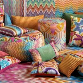 Από τις κολεξιόν Missoni Home όπου, φυσικά, οι ρίγες έχουν την τιμητική τους