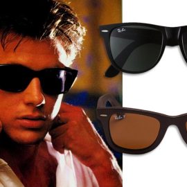 O Corey Hart στο εξώφυλλο του single «Sunglasses at Night» με Wayfarer // Κλασικά Ray-Ban Wayfarer // Τα δερμάτινα Ray-Ban Wayfarer Leather