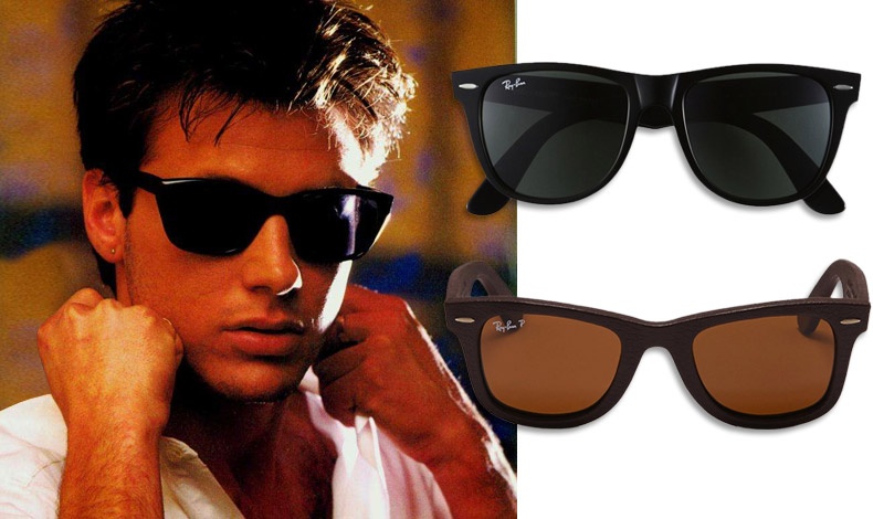 O Corey Hart στο εξώφυλλο του single «Sunglasses at Night» με Wayfarer // Κλασικά Ray-Ban Wayfarer // Τα δερμάτινα Ray-Ban Wayfarer Leather