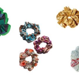 Scrunchies με την υπογραφή μεγάλων σχεδιαστών και τις ανάλογες? τιμές! Πράσινο με μπλε, Μarc by Marc Jacobs και τιμή 30 ευρώ // Σε ποικιλία χρωμάτων και σχεδίων, L. Erickson, τιμή από 40-50 ευρώ // Σε εκτυφλωτικό χρυσαφί χρώμα, Asos // Πλεκτό σε γαλάζιο-κόκκινο, Μissoni και τιμή 90 ευρώ!