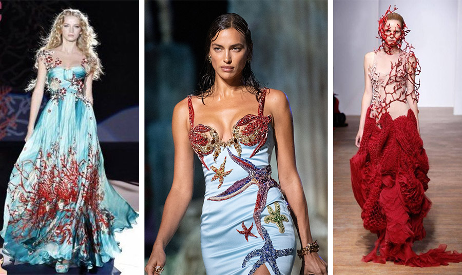 Zuhair Murad, Versace και Yiqing Yin γεμίζουν με κοράλλια και αστερίες τις δημιουργίες τους 