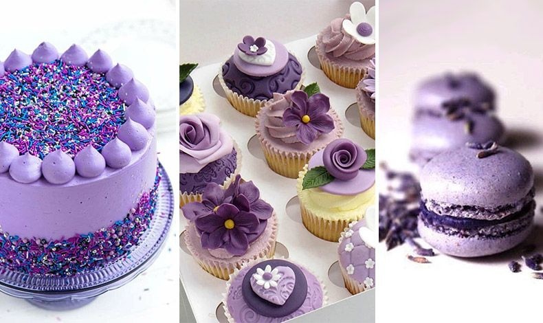 Το Ultra Violet κατακτά και τη γεύση σε τούρτες, σε cupcakes και σε μακαρόν!