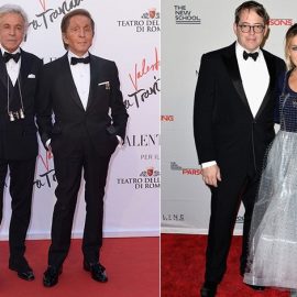 O μετρ με τον σύντροφό του, Giancarlo Giammetti (φωτό: Valentino Instagram) // H Sarah-Jessica Parker με σύνολο Valentino (φωτό: Valentino Instagram)