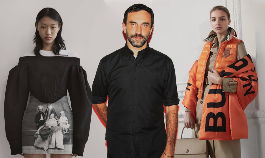 Στον οίκο Burberry, ο Riccardo Tisci δημιούργησε puffer σακάκια, μπλούζες  και μπουφάν… σαν πανοπλίες